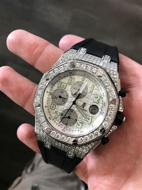 audemars piguet automatic iced out|audemars piguet iced out price.